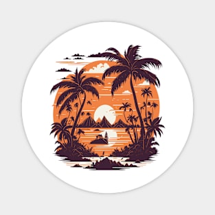 Sunset in the Tropics T-shirt Magnet